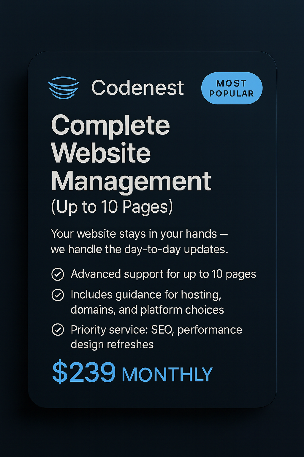 PageCare 10 – Website Management