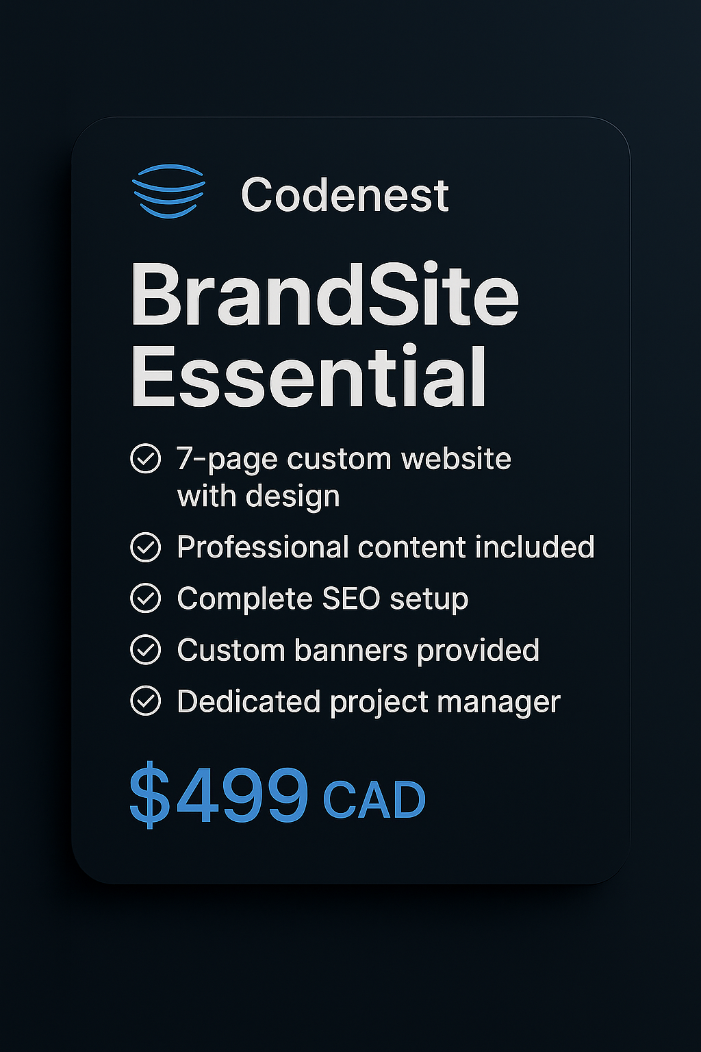 BrandSite Essential - 7 Pages